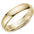 [CR.WEDD.0052970] 14k Yellow Gold Domed Diamond Brush Finish Band