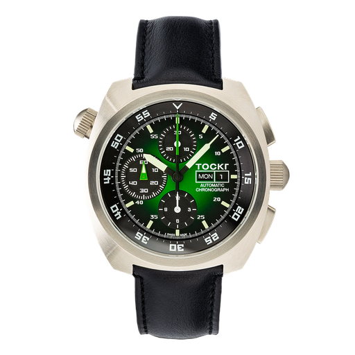 [TO.WATC.0053065] Tockr Air Defender Green On Black Strap