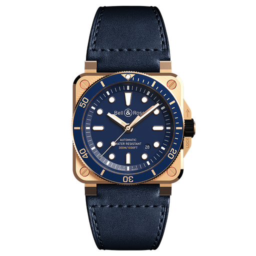 [BE.WATC.0053089] Br03-92 Diver Blue Bronze
