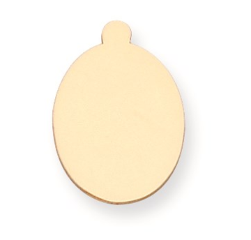 [QU.GOLD.0053136] 14ky Oval With Eyelet Stamping