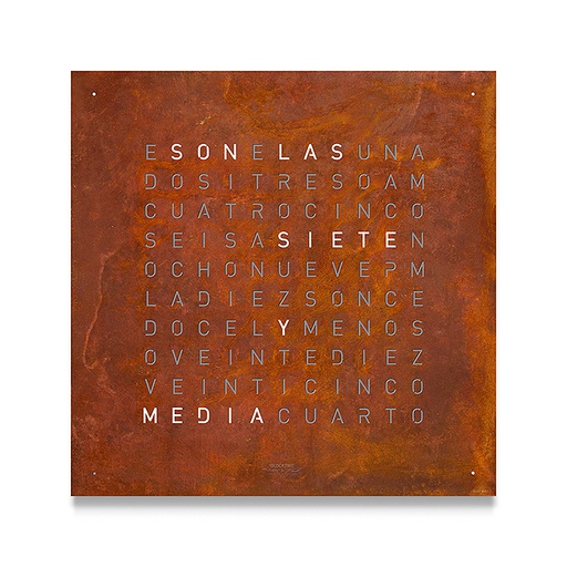 [BR.PROD.0053203] Qlocktwo 18 X 18 Classic Rust Cover