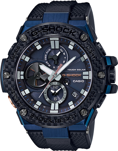 [VI.WATC.0053252] G-Shock G-Steel Ble Slr Carbon Bezel Blue Ip Sapphire Crystal