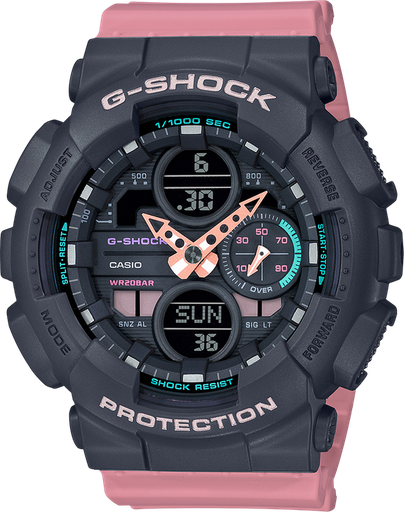 [VI.WATC.0053263] G-Shock S Series Ana-Digi 3eye '19 Black/Peach