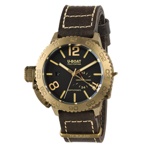 [BE.WATC.0053324] Doppiotempo Auto Bronzo Brown