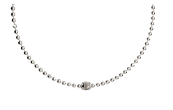 [TE.FASH.0053378] Boulevard Small Necklace With Burgundy Stones