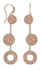 [TE.FASH.0053408] R-Zero Dangle 3 Circle Earrings