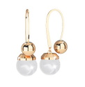 Hollywood Pearl Earrings With Bead