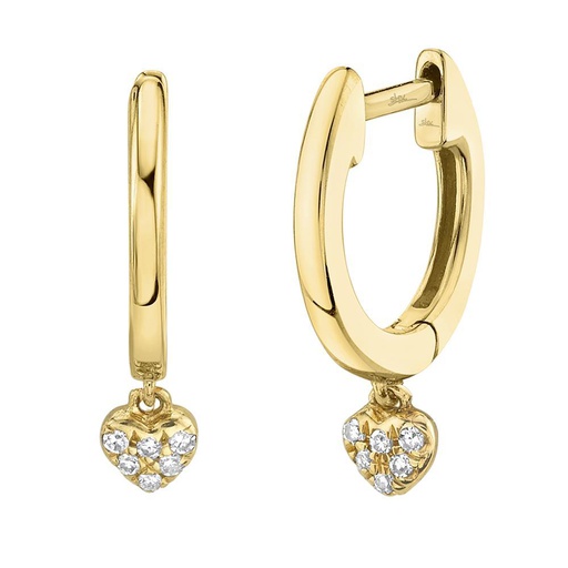 [SH.DIAM.0053528] Heart Huggie Earring