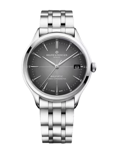 [BA.WATC.0053574] Clifton Baumatic Grey Dial On Bracelet