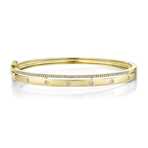 Double Row Diamond Bangle