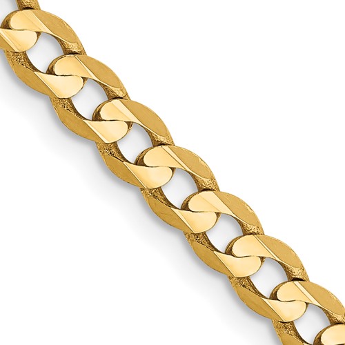 [QU.GOLD.0053966] 14k Open Concave Curb Chain