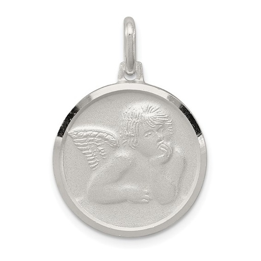 [QU.FASH.0054012] Sterling Silver Satin Angel Charm