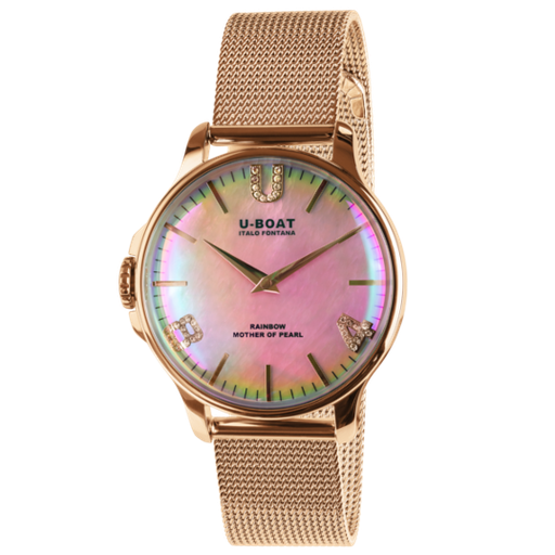[BE.WATC.0054176] Rainbow 38 Rose PVD Case Metal