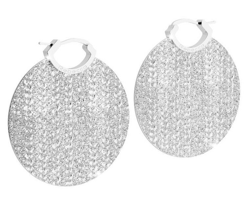 [TE.FASH.0054260] R-Zero White Disc Etched Earrings