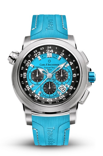 [CA.WATC.0054282] Carl F. Bucherer Patravi Traveltec Color Edition - Blue