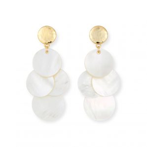 [NE.FASH.0054404] Mother Of Pearl Mini Chandelier Earrings