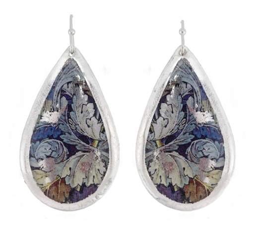 [EV.FASH.0054455] Leaves Medium Tear Drop Earrings