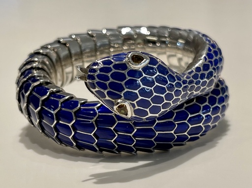 [KA.FASH.0054639] Single Wrap Enamel Snake Bracelet