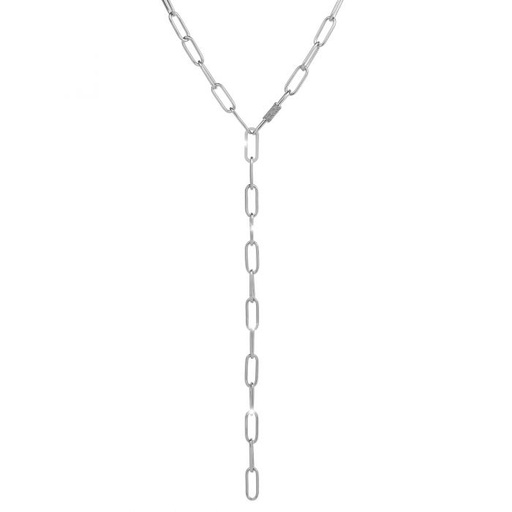 [TE.FASH.0054701] Jolie Moderne Long Necklace With Diamond Powder Lock