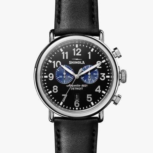 [SH.WATC.0054793] Runwell 47mm Chronograph Steel Watch On Strap