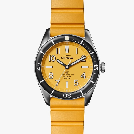 [SH.WATC.0054797] Duck 42mm Steel Watch On Rubber Strap