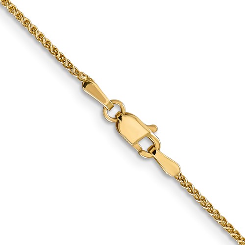 [QU.GOLD.0055249] 14k 1.25mm Diamond-Cut Spiga With Lobster Clasp Chain