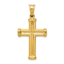 [QU.GPND.0055276] 14k Hollow Cross Pendant