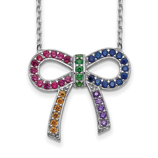 [QU.FNEC.0055300] Colorful Bow Necklace