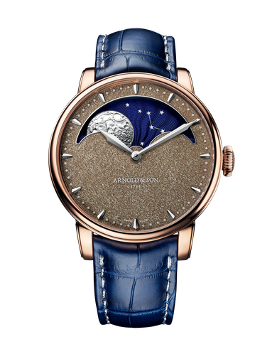 [AR.WTCH.0055362] Hemisphere Perpetual Moon Gold Obsidian Dial
