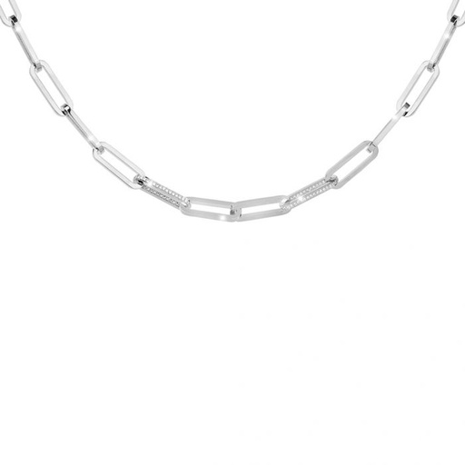 [TE.FNEC.0055396] Mini Stockholm 2 Crystal Link Necklace