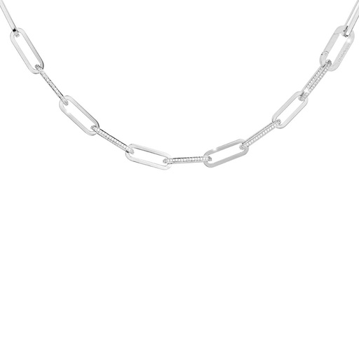 [TE.FNEC.0055398] Mini Stockholm 5 Crystal Link Necklace
