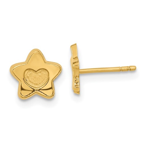 [QU.KEAR.0055411] Heart in Star Earrings