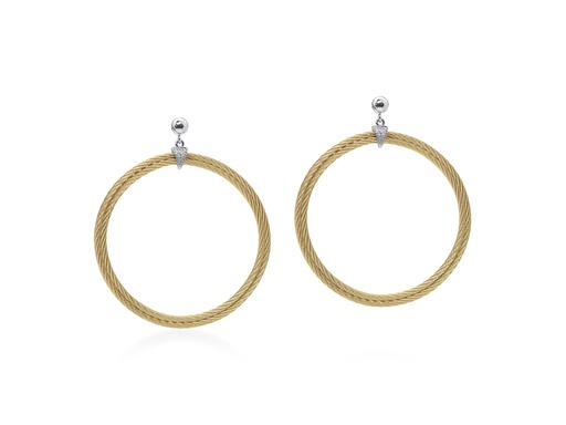 [AL.FEAR.0055564] Cable Round Earrings