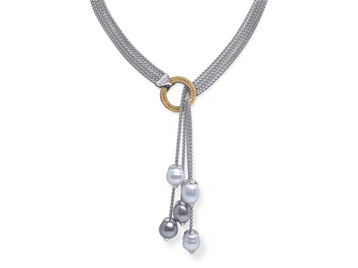 [AL.FNEC.0055566] Cable South Sea Pearl Multi-Chain Lariat