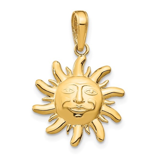 [QU.GPND.0055627] Polished Small Sun Charm