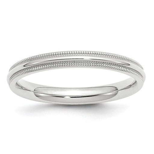 [QU.WCLS.0055943] 3mm Milgrain Comfort Fit Band