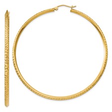 [QU.GERR.0055966] Knife Edge Hoop Earrings