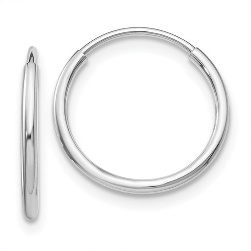 [GERR.00073042] Polished Endless Tube Hoop Earrings