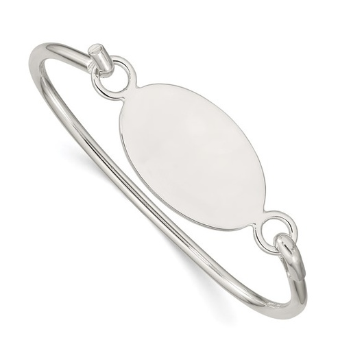 Oval ID Plate Bracelet