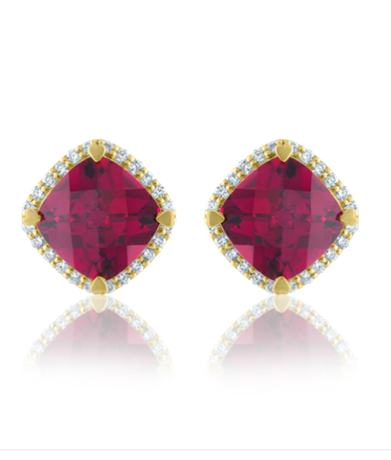 [GJER.00073749] Garnet Earrings