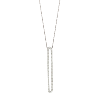 [DNCK.00073917] White Gold Diamond Necklace