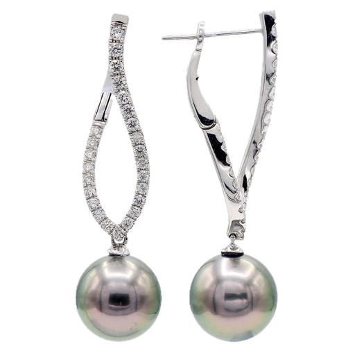 [PERR.00074174] Pearl and Diamond Earrings