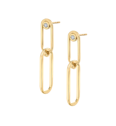 Pave Couplet Earrings