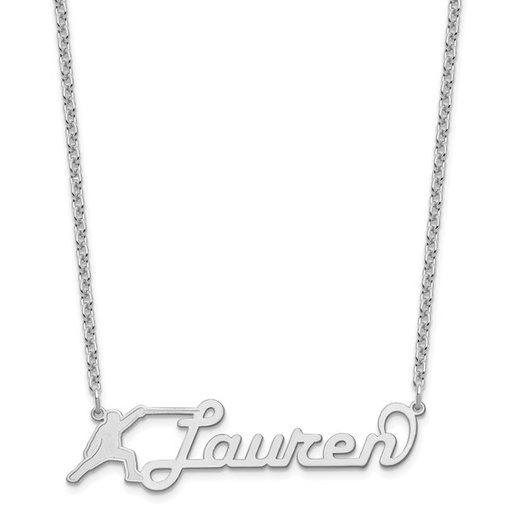[FNEC.00075341] Medium Customized Name Plate Necklace
