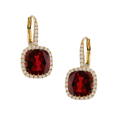 [GJER.00075977] GARNET EARRINGS