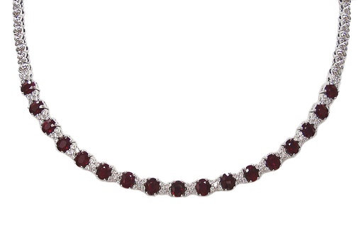 [GJNK.00075994] Ruby and Diamond Necklace