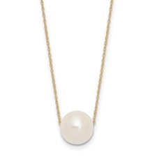 10-11mm Round White FWC Pearl Rope Necklace