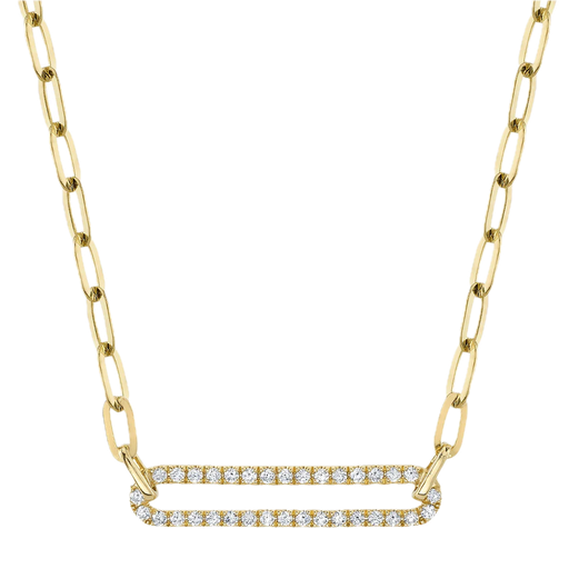 .26ct Diamond Paper Clip Necklace