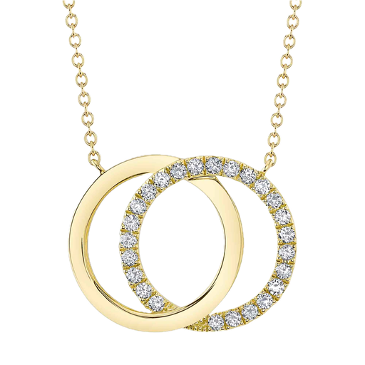 .31ct Diamond Love Knot Circle Necklace