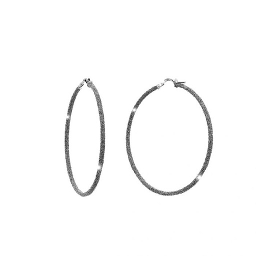 [FEAR.00076287] Black Diamond Dust Hoops